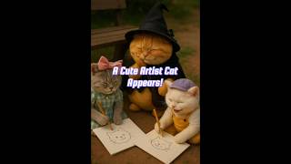 🎨 A Peaceful Day with Cat Artists #cuddlycattv #cuddlycat  #cat #catvlog #catshorts #healingvideo