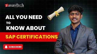 All You Need to Know About SAP Certifications | ZaranTech