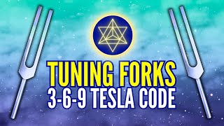 9 HOURS Tuning Forks 369 Hz + 396 Hz + 639 Hz + 963 Hz 😴 Nikola Tesla's 3-6-9 Secret Code