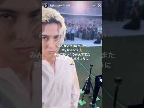 【藤井風Instagramストーリー】#藤井風instagramストーリー Fujiikaze Stadium Live "Feelin'good" #feelin'good #fujiikaze