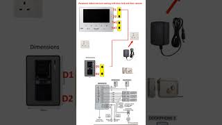Panasonic video intercom installation process with Full Guide wairing conection #intercom