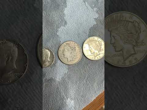 Cringy Cleaned Silver Coins - Comment the atrocity! #coincollecting #silverstacker  #cleaningcoin