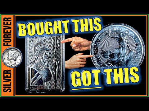 10 oz Silver Britannia Bar vs. Coin