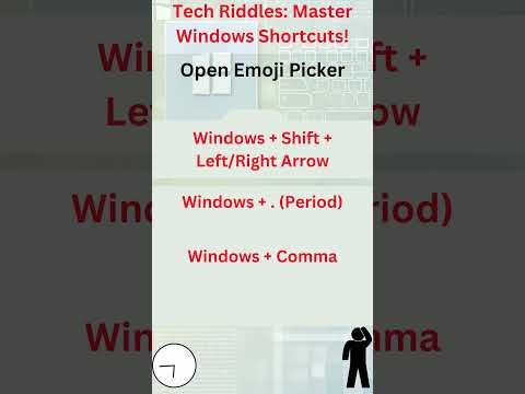tech riddles on windows shortcuts: Open Emoji Picker #motivation #windows11features #facts