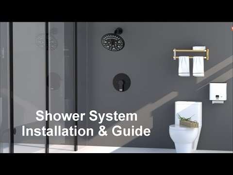 Shower System Installation Guide - STARBATH Single Function Rain Shower Kit