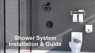 Shower System Installation Guide - STARBATH Single Function Rain Shower Kit