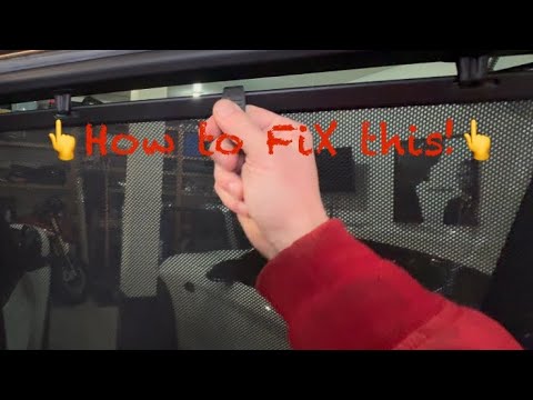 BMW X5 rear window shade hook replacement!:how to
