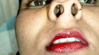 Upper lips waxing and nose hair cutting#waxing#nose  #firsttime@pummybeautyworld  #pammibeautyworld