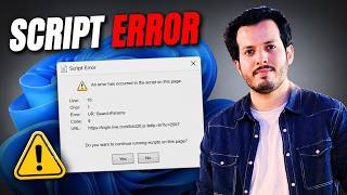 How To Fix “An Error Has Occurred In The Script On This Page” (Windows Fix Guide)