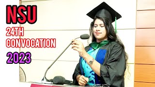 NSU 24th convocation,2023. 2nd day in NSU Campus @ M A MUNIM.