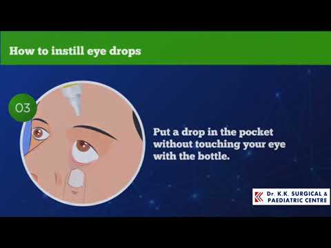 How to use Eye Drops - English