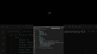 CSS Loader Part-01 #shorts #loadinganimation #htmlcss #loader #coding