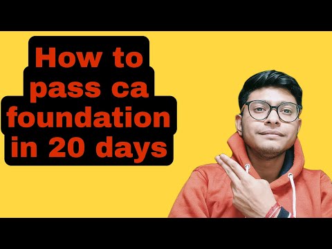 How to Pass ca foundation in 20 days 🧐! #explore #viral #Cainterwalabannaha