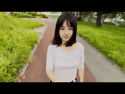 【ノーブラ散歩】公園のお散歩コースを散歩していたら・・・