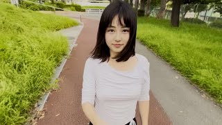 【ノーブラ散歩】公園のお散歩コースを散歩していたら・・・