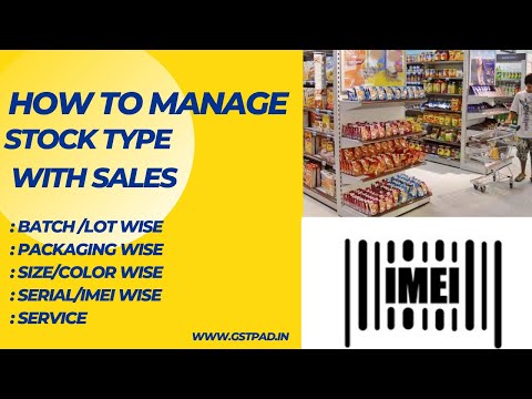 How To Manage Stock Type with sales