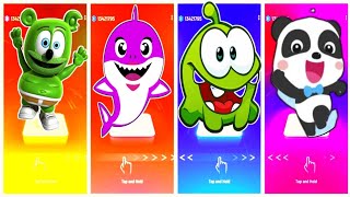 gummy bears 🆚 baby shark 🆚 omnmo 🆚 baby bus 🎶 who is best?