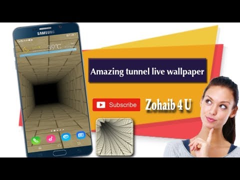 Amazing illusion or tunnel wallpaper