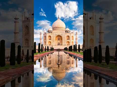 💖🏛️ Taj Mahal: A Love Story Etched in Eternal White Marble #shorts #tajmahal