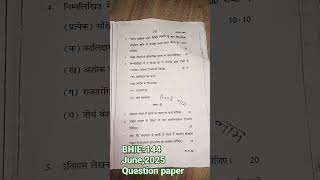 #BHIE-144#ignou question paper #ignou solved assignment #june2025 #ignou_assignment_update .