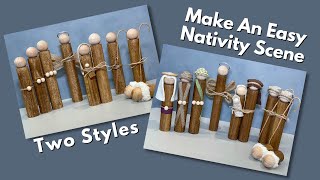 How To Make A Christmas Nativity Scene/Easy to Make/Easy to Customize.