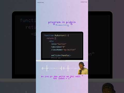 quick html lesson in pidgin. full programming course will available on YouTube. In pidgin.