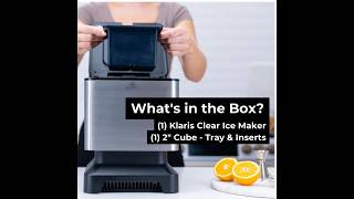 Clear Ice Maker Great for Cocktails, Whiskey & Bourbon - Compact Countertop Ice Maker