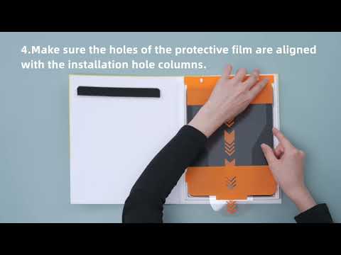 SPARIN W05 Installation Guide for Tablets Screen Protector with Easy Application Tray
