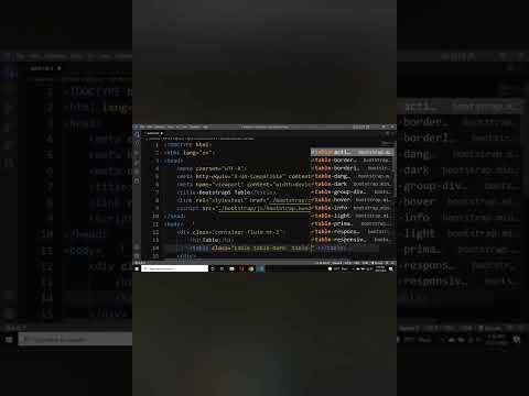 Html bootstrap table|#shorts#short#shortvideo#html#bootstrap#table#css#frontend#web#website#viral