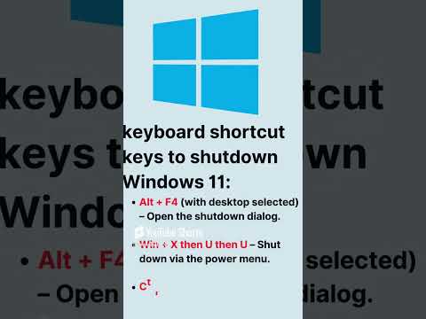 🚀 Instant Shutdown! 5 Keyboard Shortcuts for Windows 11 You MUST Know!