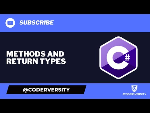 C# Methods and Return Types | Tutorial for Beginners