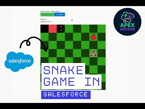 I built the Classic Snake Game with Salesforce Lightning Web Component!