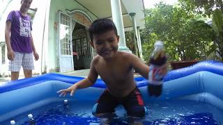 How ro take a cold bath with Ice Water 1°C|Funny Videos