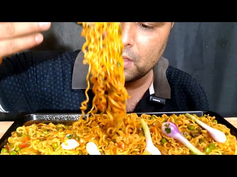 Spicy Maggi Eating || Noodles Eating Challenge || ASMR Eating Show || Eating Show || Mukbang ||