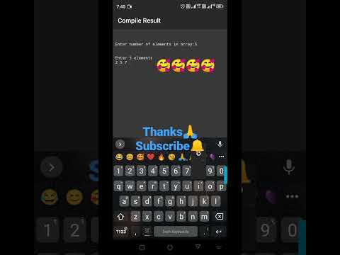 Simple C Program To Delete Particular Element in an Array.     #cprogram #switchcoder #shorts