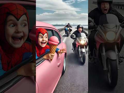 Spider-Man is chased by the police #avengers ##sirenheadhulk #spiderman