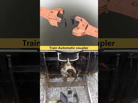 Train Automatic Coupler 🆗✅ #newdesign #train #coupler #mechanical #automobile #locopilot #3dcad