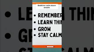 Bedtime Breathing Exercise for Kids Calm Down Fast!