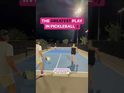 Coolest pickleball doubles play!