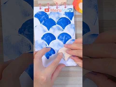 DIY Foam Stamp Making Tutorial #art #diy #shortvideo #satisfying  #tutorial  #shorts #painting