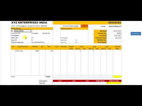 How to add Customer's details in Excel GST Billing software V2