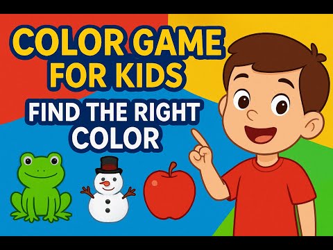 Color Quiz | Find the Right Color Object | Fun Learning for Toddlers & Preschoolers