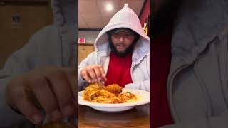 Gotta smash the meatball into the garlic knot…