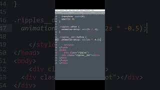 create Ripples  Loader with css #css  #html #css3 #css3course #csshovereffect #storts #youtubeshorts