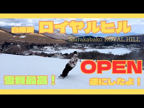 白樺湖ロイヤルヒルスキー場オープン！雪質最高でした！