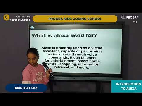 Introduction to Alexa  | Kids Tech Talk by Grade 7 Student | Shivani | #alexa