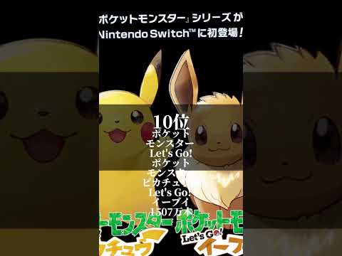 ポケットモンスターシリーズ歴代売り上げランキング#shorts