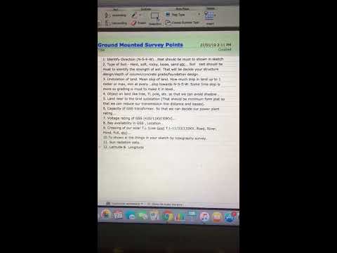 Ground Mounted Survey Tips