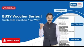 Master Voucher Series in BUSY! 🔄 Customize Billing for Any Business Scenario | BUSY Software