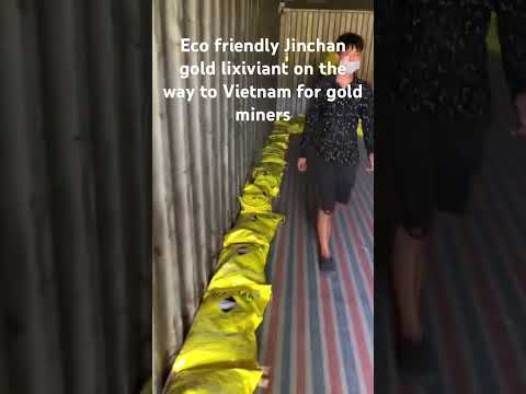 Extract gold with eco friendly jinchan gold lixiviant #miningindustry #sustainablemining #gold